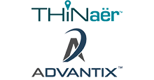 Advantix and THINaer logo — managed mobility services, wireless cell plan management, and IoT connectivity supplier available through BizTech Ally