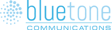 Bluetone Communications logo — hosted VoIP and business communications supplier available through BizTech Ally