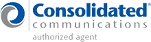 Consolidated Communications logo — business fiber internet, ethernet, and cloud voice supplier sourced by BizTech Ally as an authorized agent